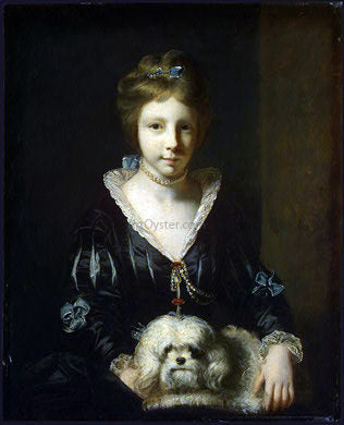  Sir Joshua Reynolds Miss Beatrix Lister - Canvas Print
