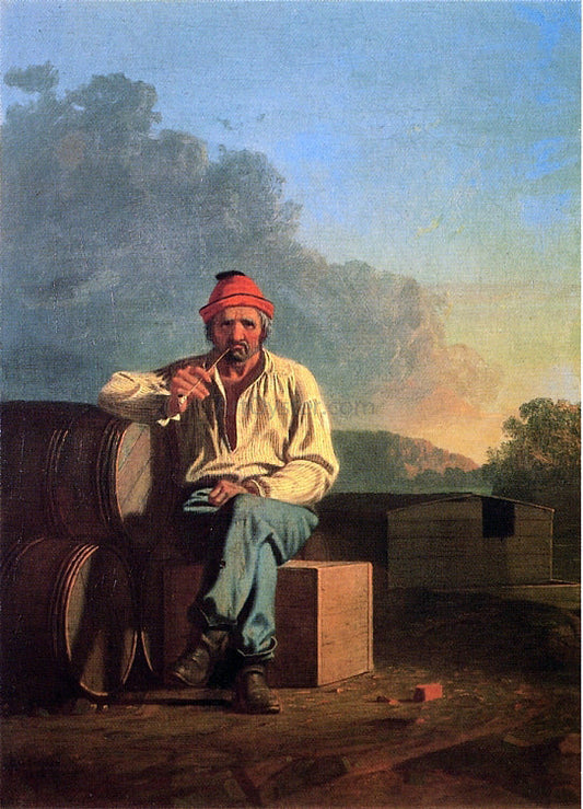  George Caleb Bingham Mississippi Boatman - Canvas Print