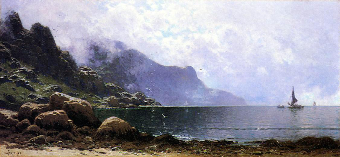  Alfred Thompson Bricher Mist Clearing, Grand Manan - Canvas Print