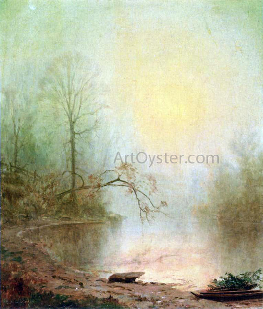  Jervis McEntee Misty Morning - Canvas Print