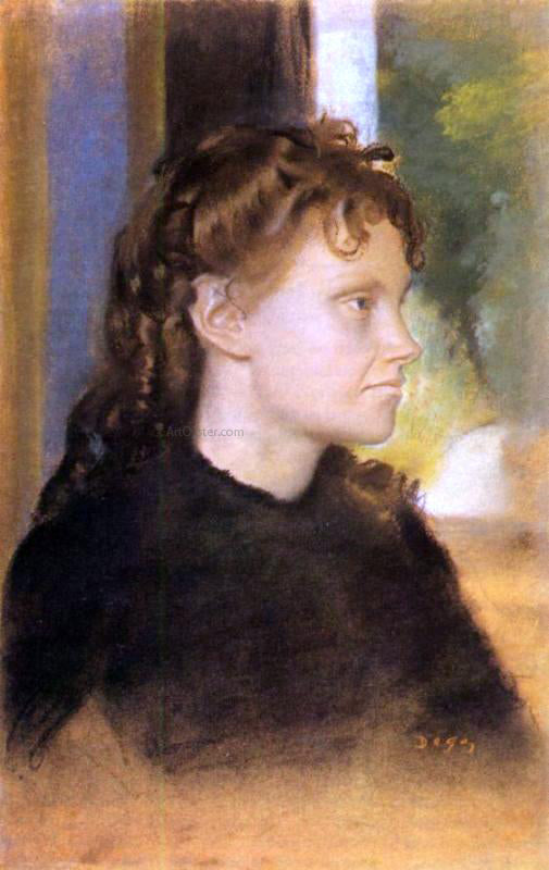  Edgar Degas Mme. Theodore Gobillard, nee Yves Morisot - Canvas Print
