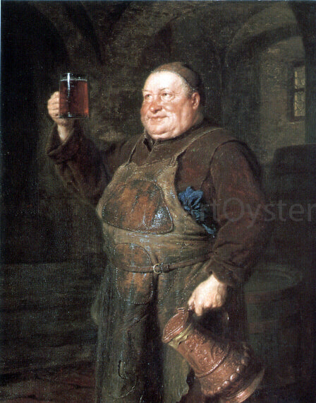  Eduard Grutzner Monch Mit Bierkrug - Canvas Print