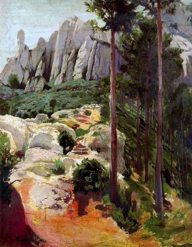  Santiago Rusinol Prats Monserrat - Canvas Print