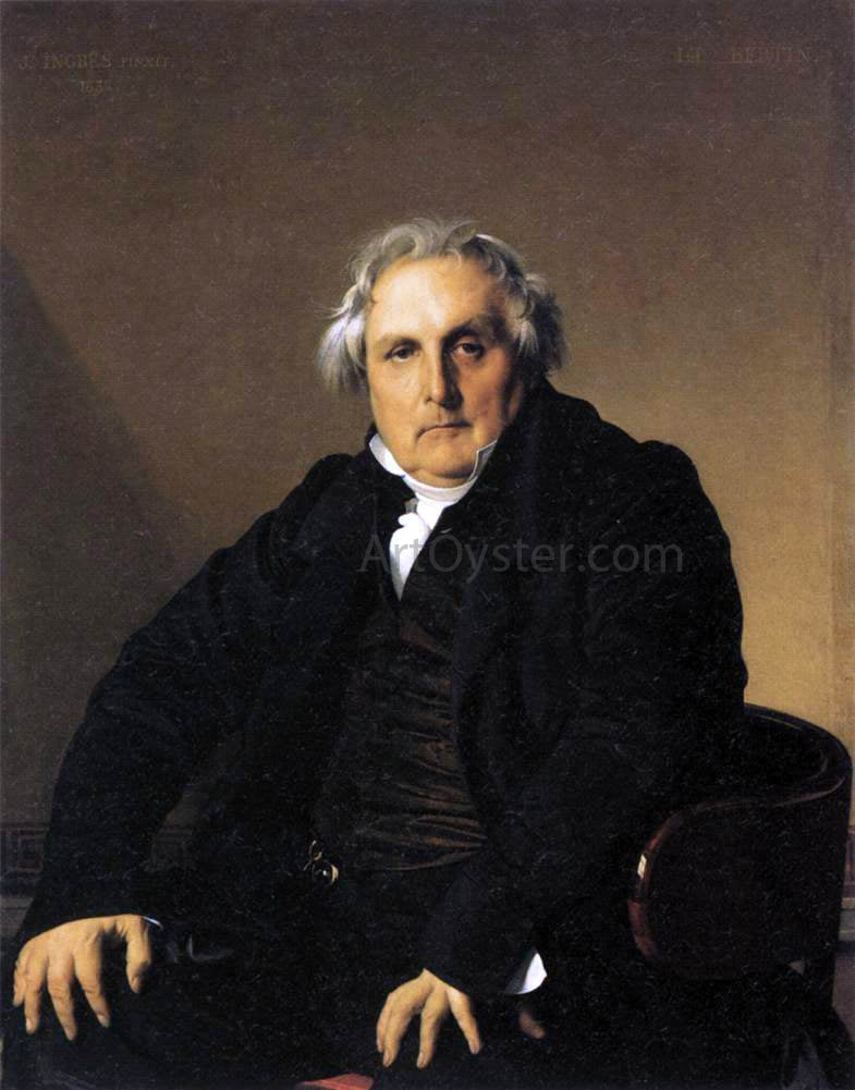  Jean-Auguste-Dominique Ingres Monsieur Bertin - Canvas Print