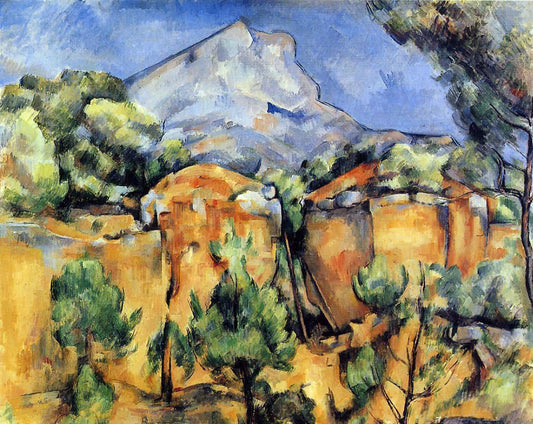  Paul Cezanne Mont Sainte-Victoire Seen from the Bibemus Quarry - Canvas Print