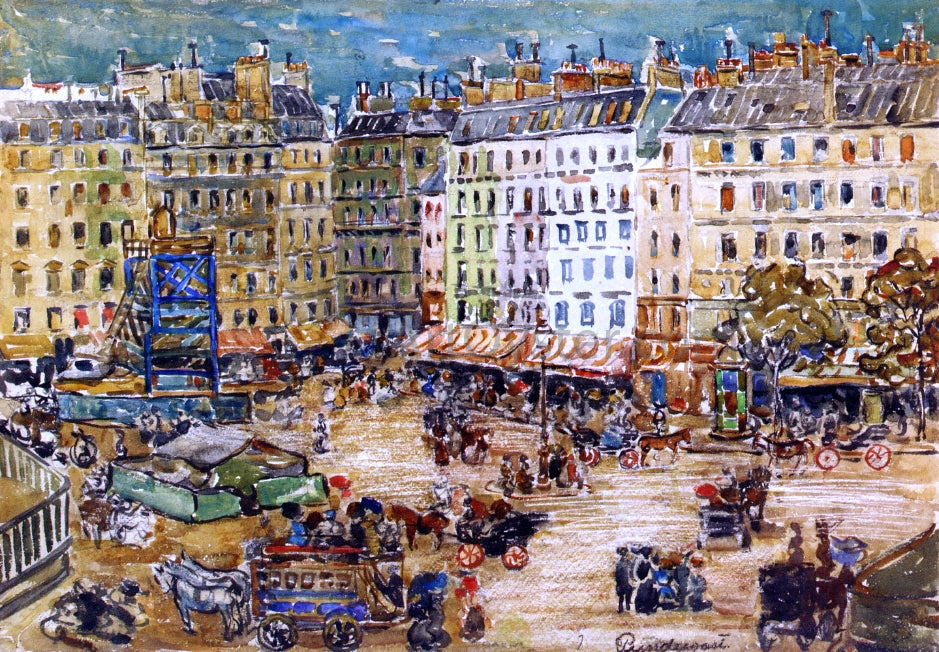  Maurice Prendergast Montparnasse - Canvas Print