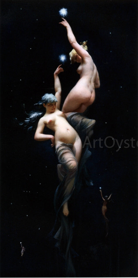  Luis Ricardo Falero Moonlit Beauties - Canvas Print