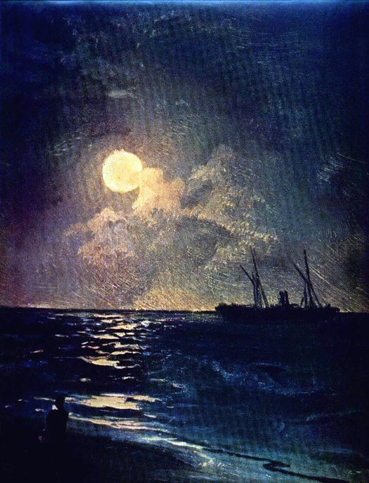  Ivan Constantinovich Aivazovsky Moonlit Night - Canvas Print