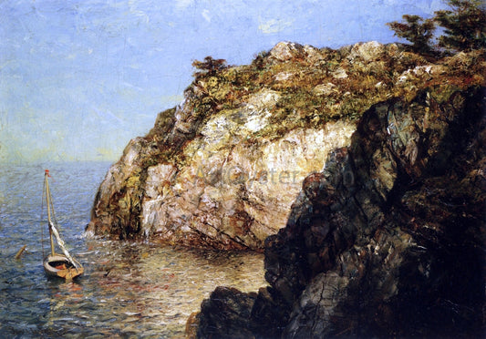  James Gale Tyler Moored Along the Cliffs - Canvas Print