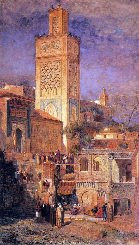  Jr. Samuel Colman Moorish Mosque of Sidi Halou Tlemcin [Tlemcen], Algeria - Canvas Print