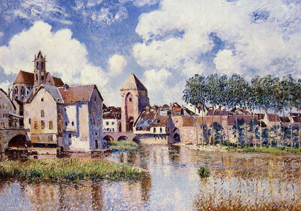  Alfred Sisley Moret-Sur-Loing: the Porte de Bourgogne - Canvas Print