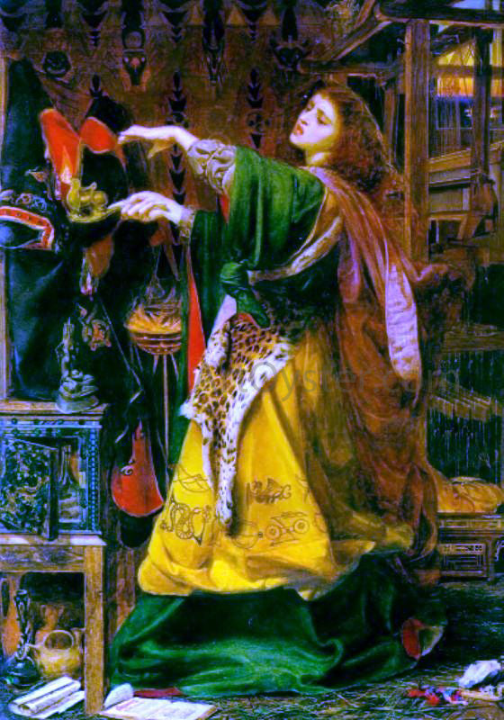  Anthony Frederick Sandys Morgana le Fay - Canvas Print