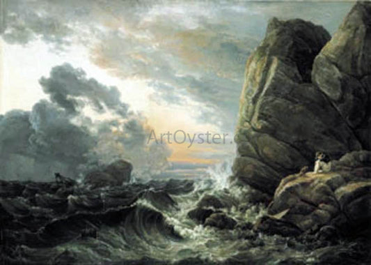  Johan Christian Claussen Dahl Morning after a Stormy Night - Canvas Print