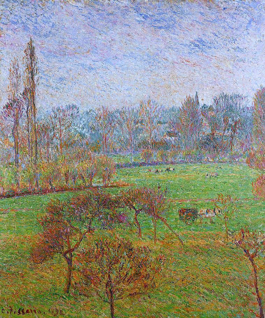  Camille Pissarro Morning, Autumn, Efagny - Canvas Print