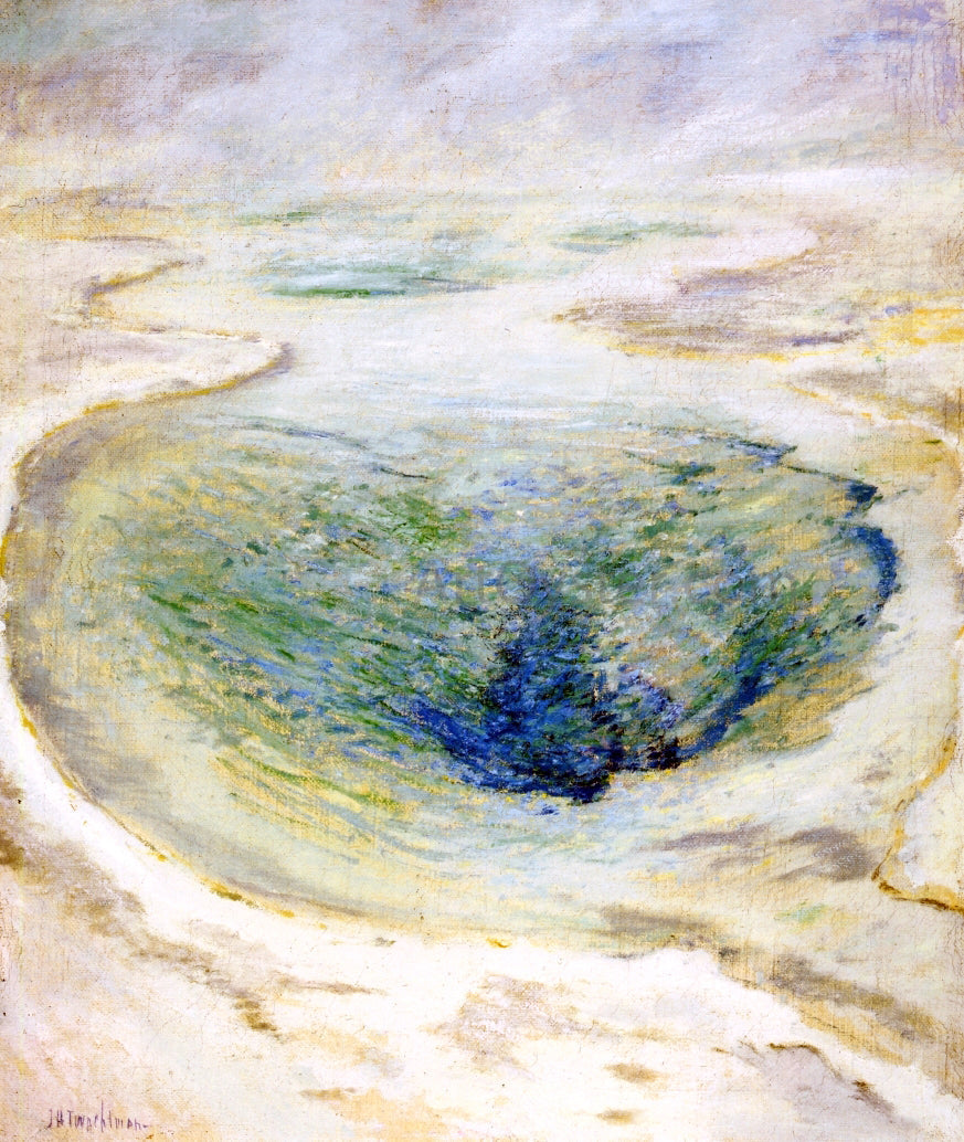  John Twachtman Morning Glory Pool, Yellowstone - Canvas Print