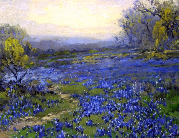  Julian Onderdonk Morning in the Bluebonnets - Canvas Print