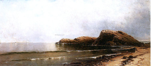  William Trost Richards Morning: Old Fort (Dumpling), Conanicut, Rhode Island - Canvas Print