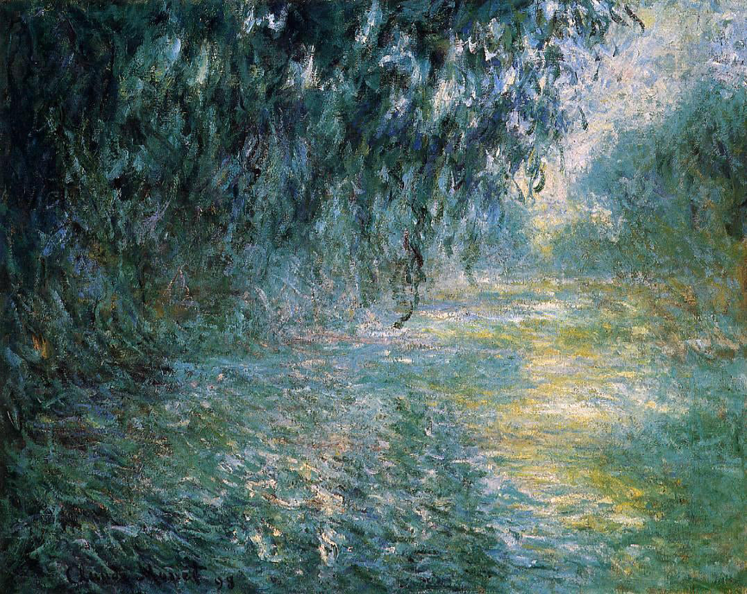  Claude Oscar Monet Morning on the Seine in the Rain - Canvas Print