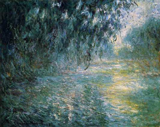  Claude Oscar Monet Morning on the Seine in the Rain - Canvas Print