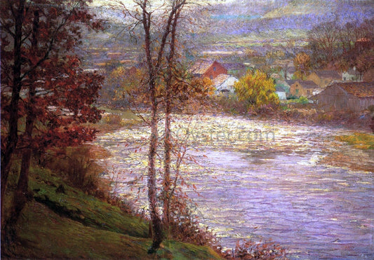  John Ottis Adams Morning on the Whitewater, Brookille, Indiana - Canvas Print