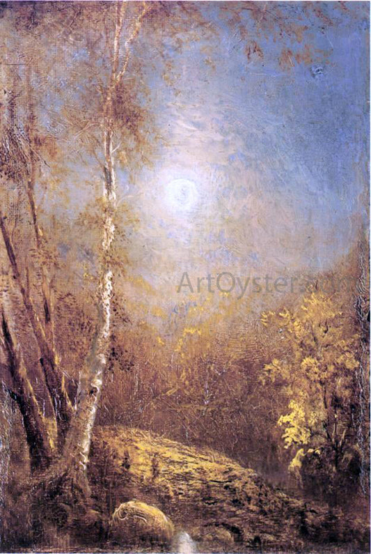  Louis Remy Mignot Morning Sun in Autumn - Canvas Print