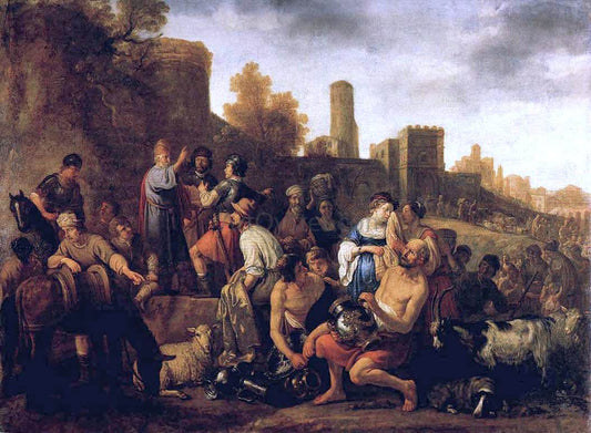  Claes Cornelisz Moeyaert Moses Ordering the Slaughter of the Midianitic - Canvas Print