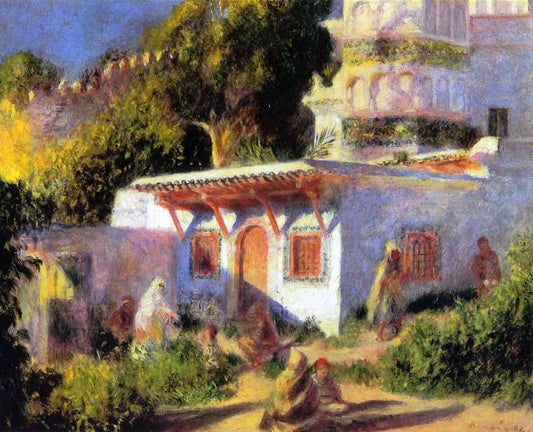  Pierre Auguste Renoir A Mosque in Algiers - Canvas Print