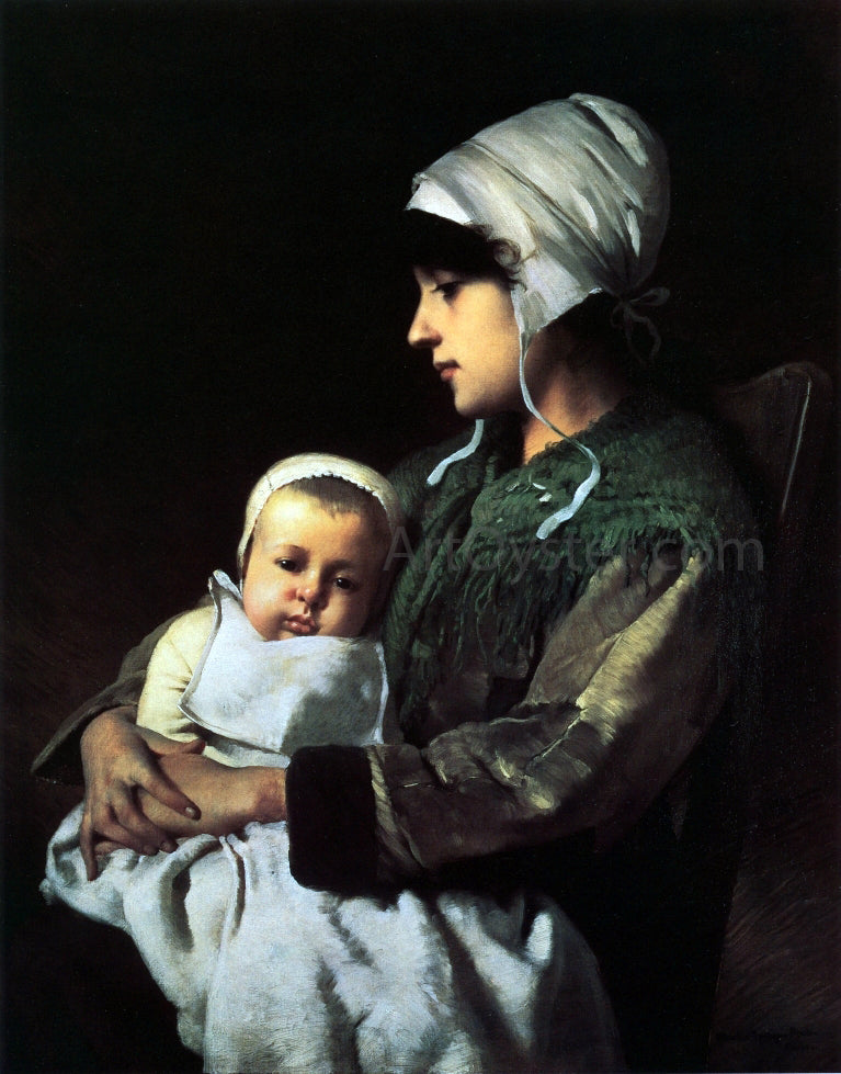  Charles Sprague Pearce Mother and Child - Canvas Print