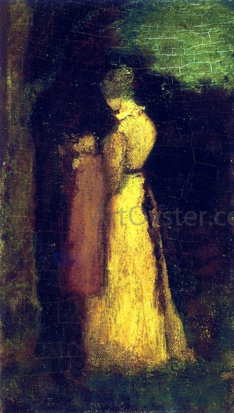  Albert Pinkham Ryder Mother and Child - Canvas Print