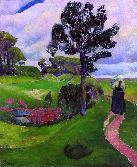  Paul Serusier Mother and Child on a Breton Landscape - Canvas Print