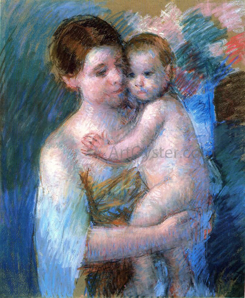  Mary Cassatt Mother Holding Her Baby - Canvas Print