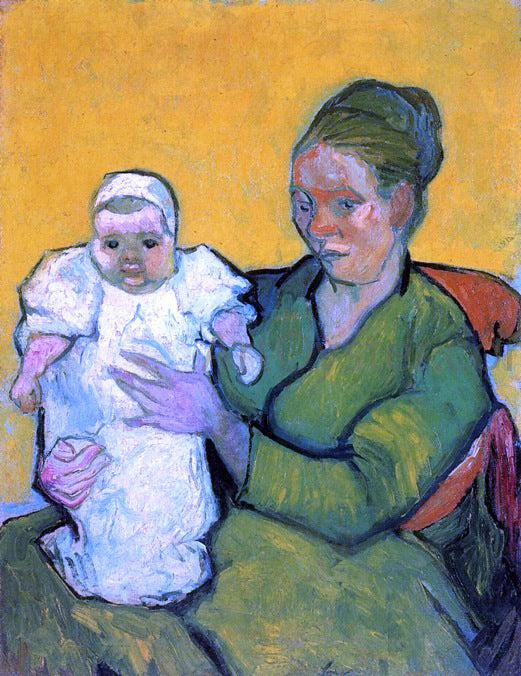  Vincent Van Gogh Mother Roulin with Her Baby - Canvas Print