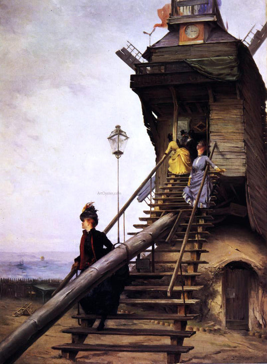  Paul Francois Quinsac Moulin de la Galette - Canvas Print