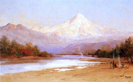  Thomas Hill Mount Hood - Canvas Print
