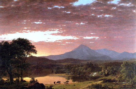  Frederic Edwin Church Mount Ktaadn (also known as Mount Katahdin) - Canvas Print