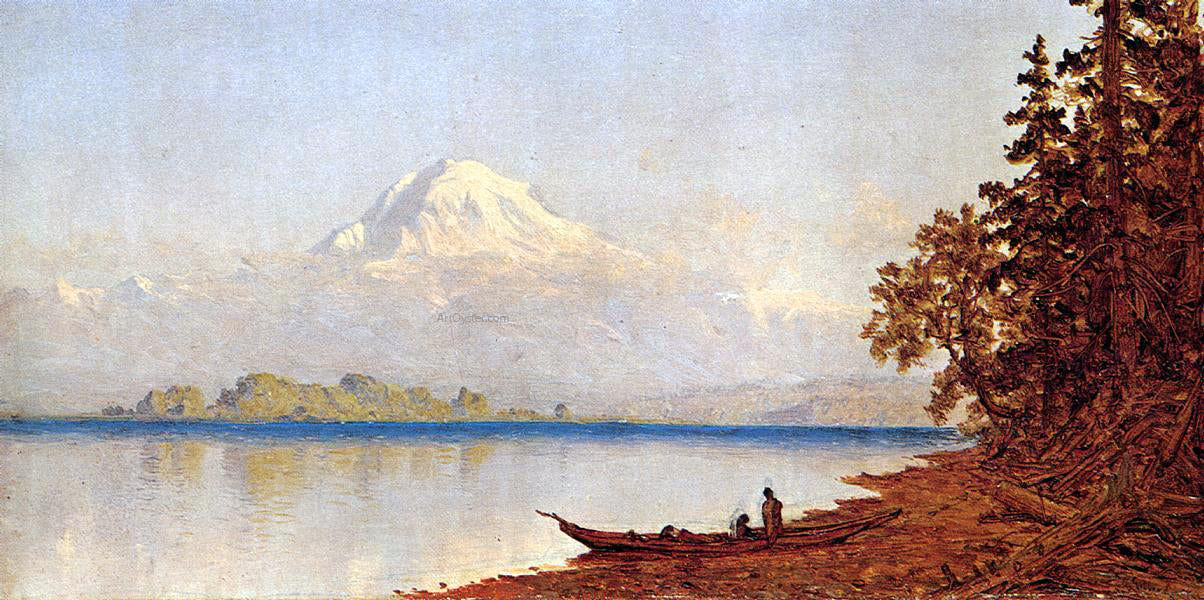  Sanford Robinson Gifford Mount Ranier, Washington Territory - Canvas Print