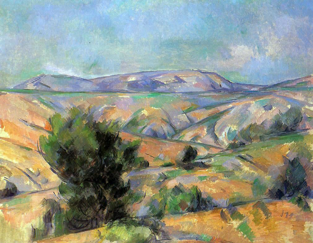  Paul Cezanne Mount Sainte-Victoire Seen from Gardanne - Canvas Print