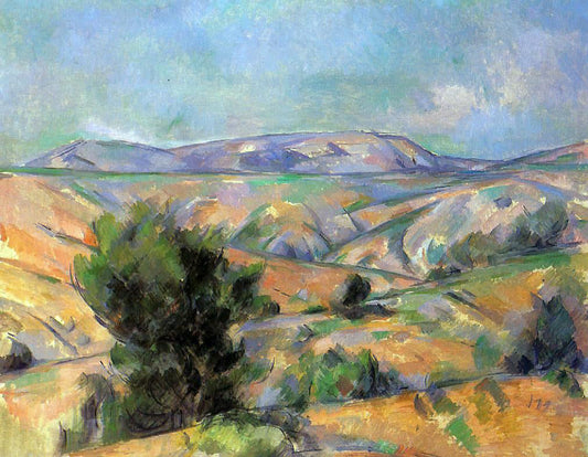  Paul Cezanne Mount Sainte-Victoire Seen from Gardanne - Canvas Print