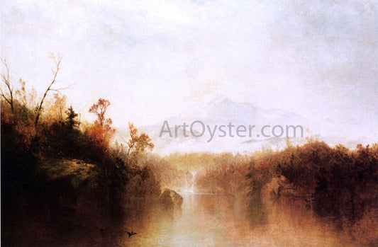  John Frederick Kensett Mountain Lake - Canvas Print