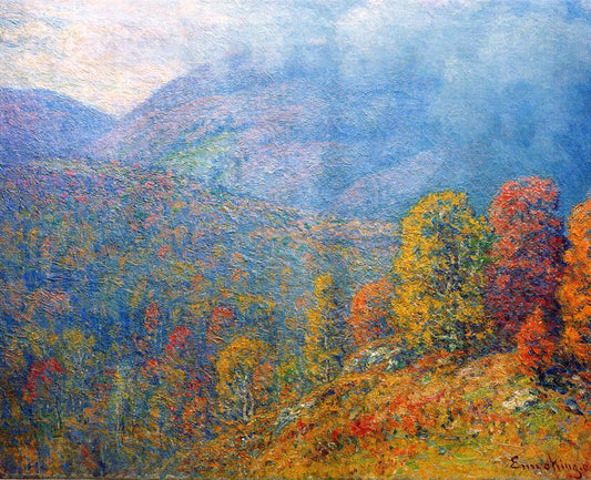  John Joseph Enneking Mountain Landscape - Canvas Print