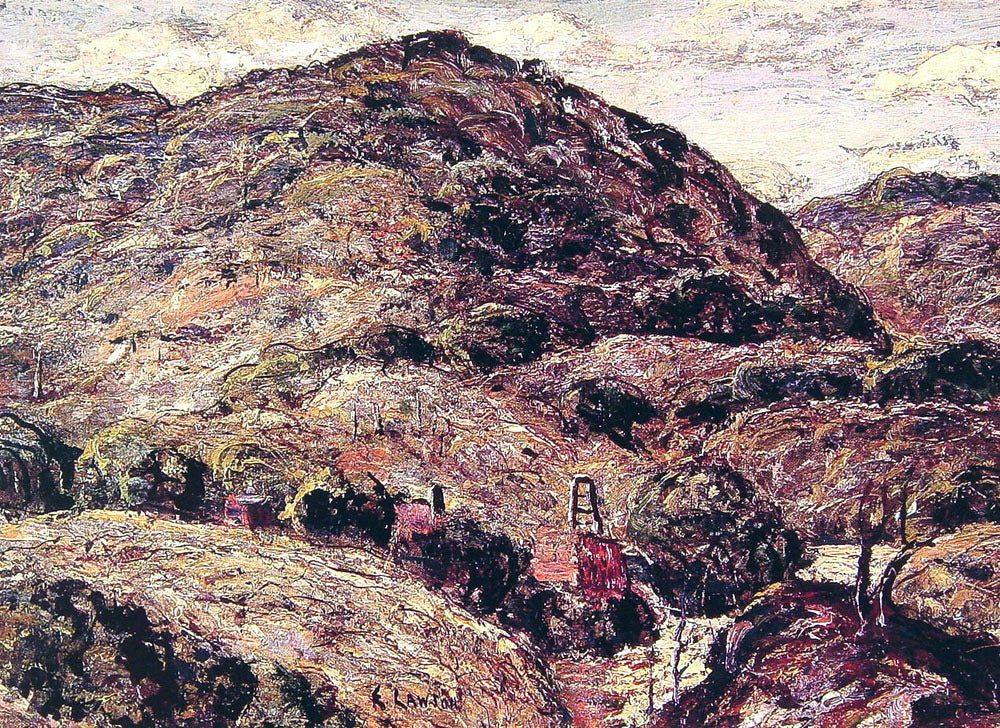  Ernest Lawson Mountain Landscape - Canvas Print