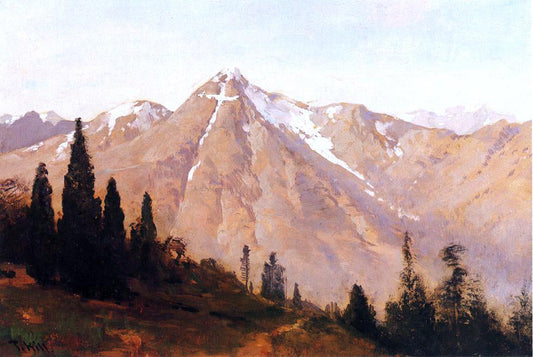  Thomas Hill Mountain of the Holy Cross - Canvas Print
