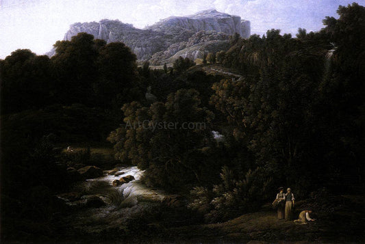  Joseph Anton Koch Mountain Scene - Canvas Print