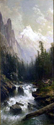  Thomas Hill Mountain Stream - Canvas Print