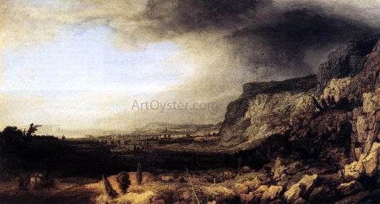  Hercules Seghers Mountainous Landscape - Canvas Print