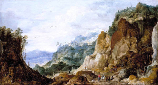  Joos De Momper Mountainous Landscape - Canvas Print