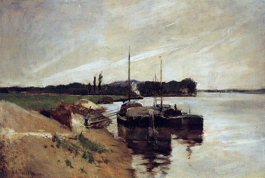  John Twachtman Mouth of the Seine - Canvas Print