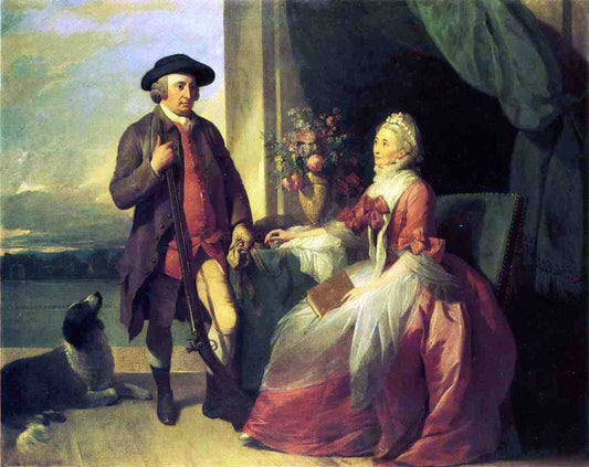  Benjamin West Mr. Robert Grafton and Mrs. Mary Partridge Wells Grafton - Canvas Print
