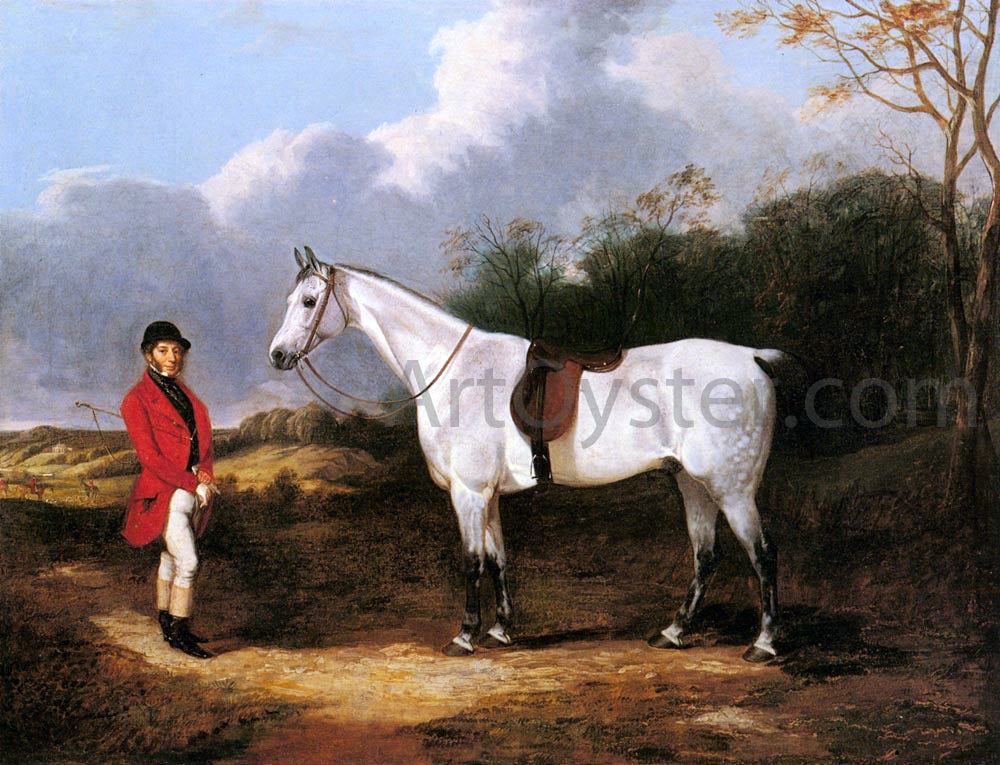  Abraham Cooper Mr. Stillwell with is Favorite Hunter - Canvas Print