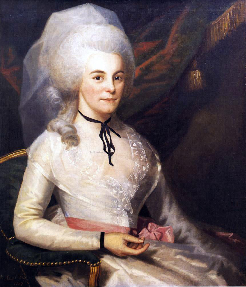  Ralph Earl Mrs. Alexander Hamilton - Canvas Print